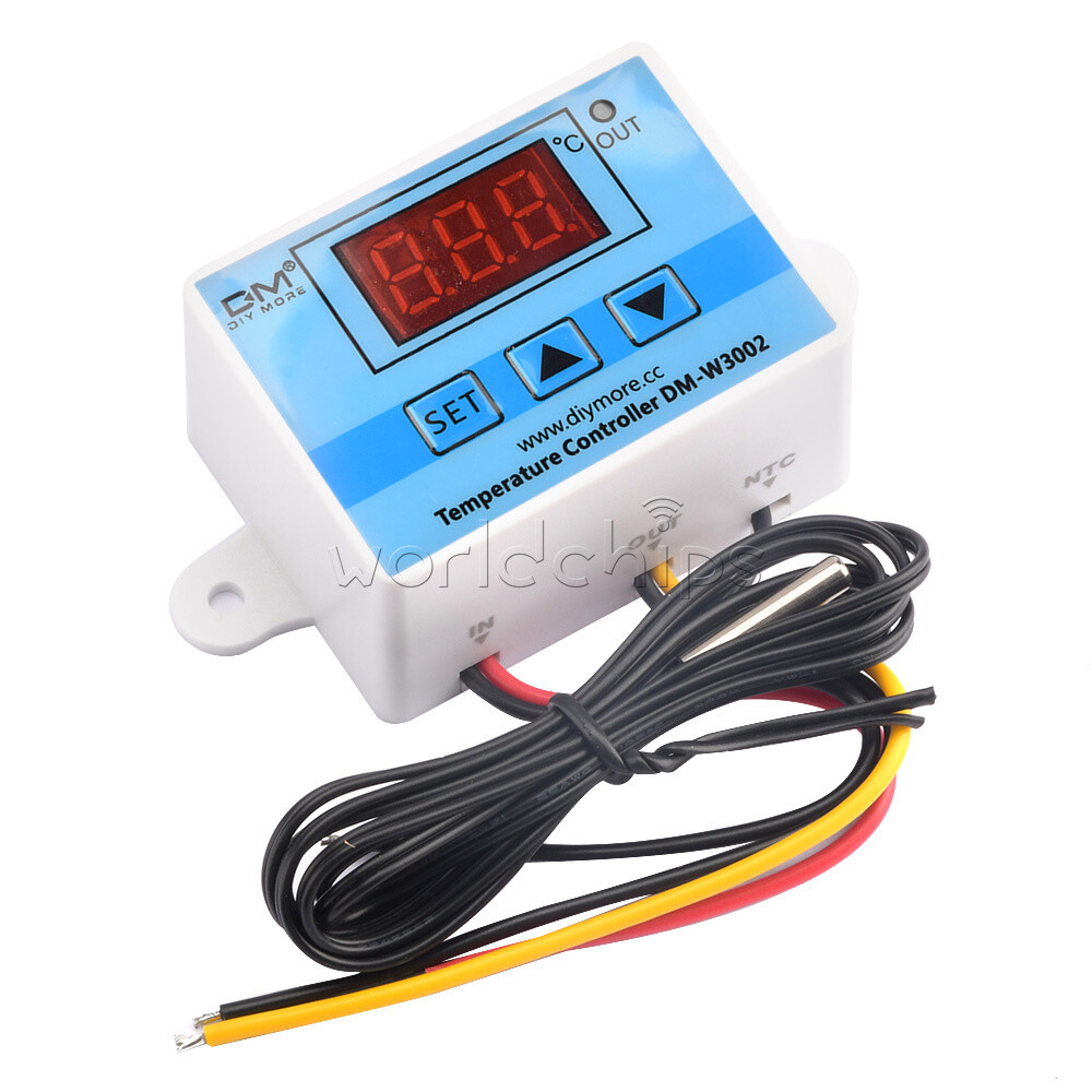 Digital AC 110-220V LED Temperature Controller Thermostat NTC10K Sensor W3002