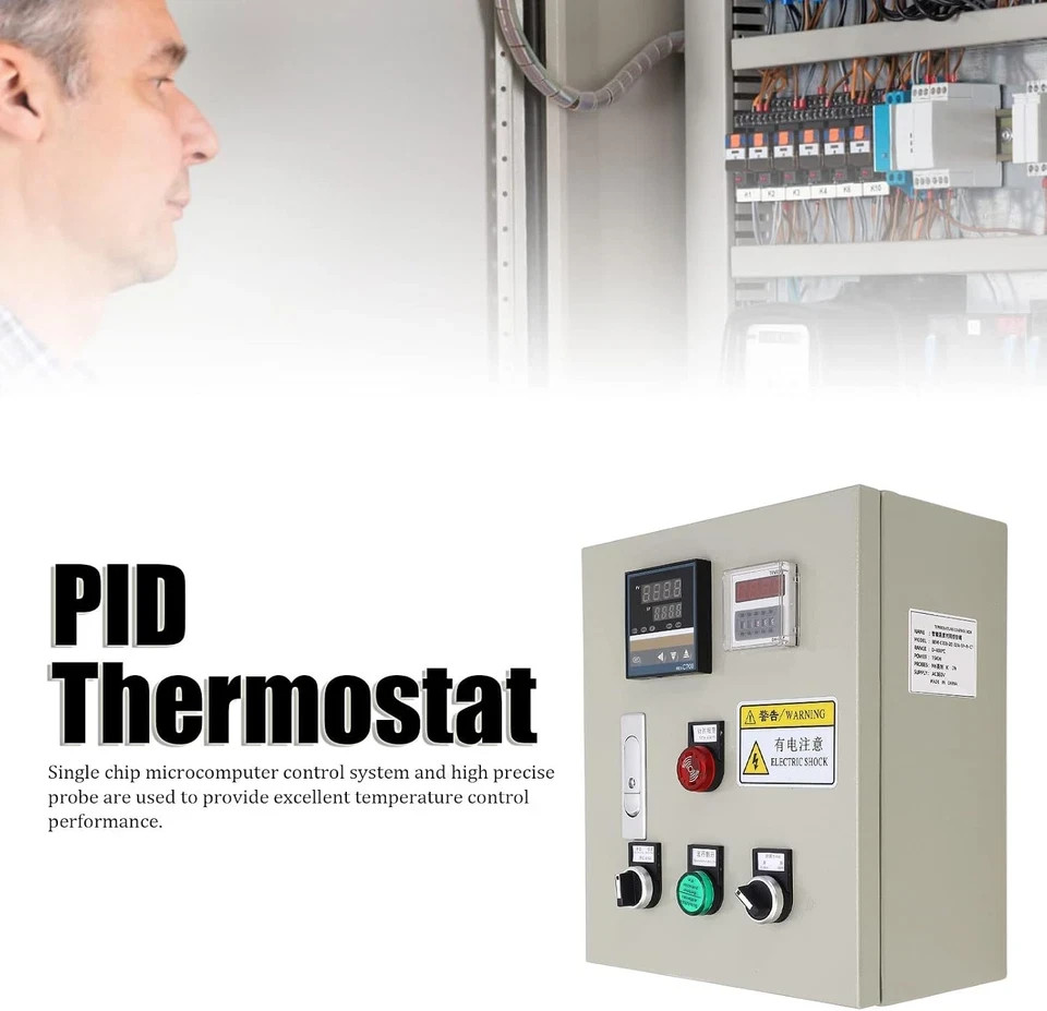 PID Temperature Controller Kit Voltage AC 100~240V with SSR 40DA Solid State Rel