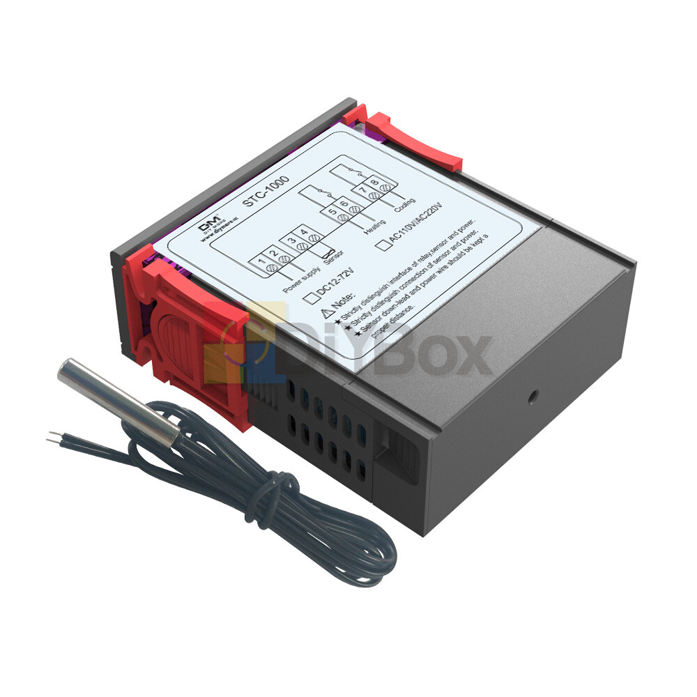 STC1000/DST1000 Digital DC12-72V Temperature Controller Thermostat Sensor Probe