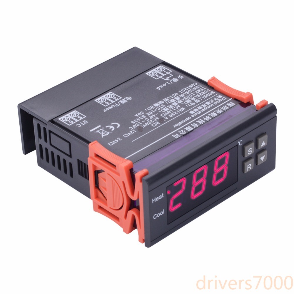 AC220V Temperature Controller Degrees Thermostat Refrigeration Heating Regulator
