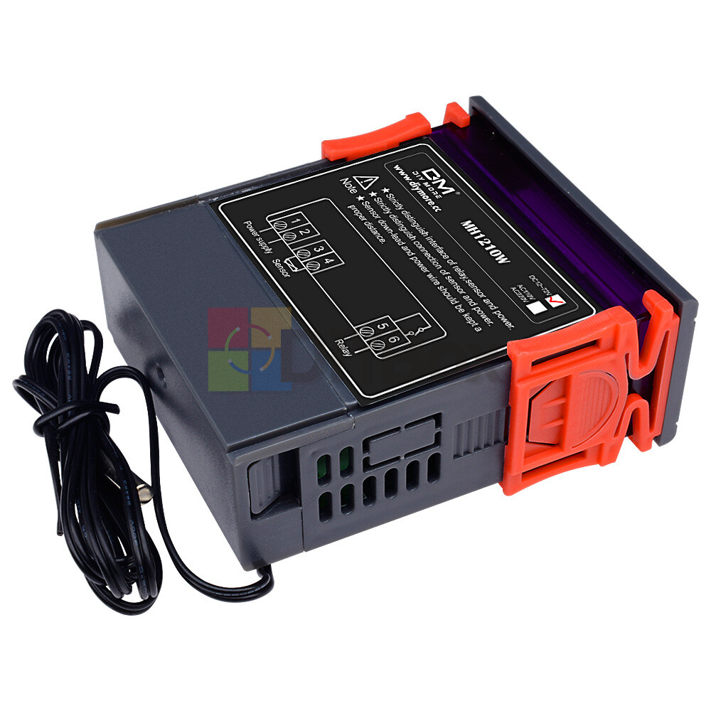 Digital MH1210W DC 9-72V 10A Temperature Humidity Thermostat Controller w/ NTC