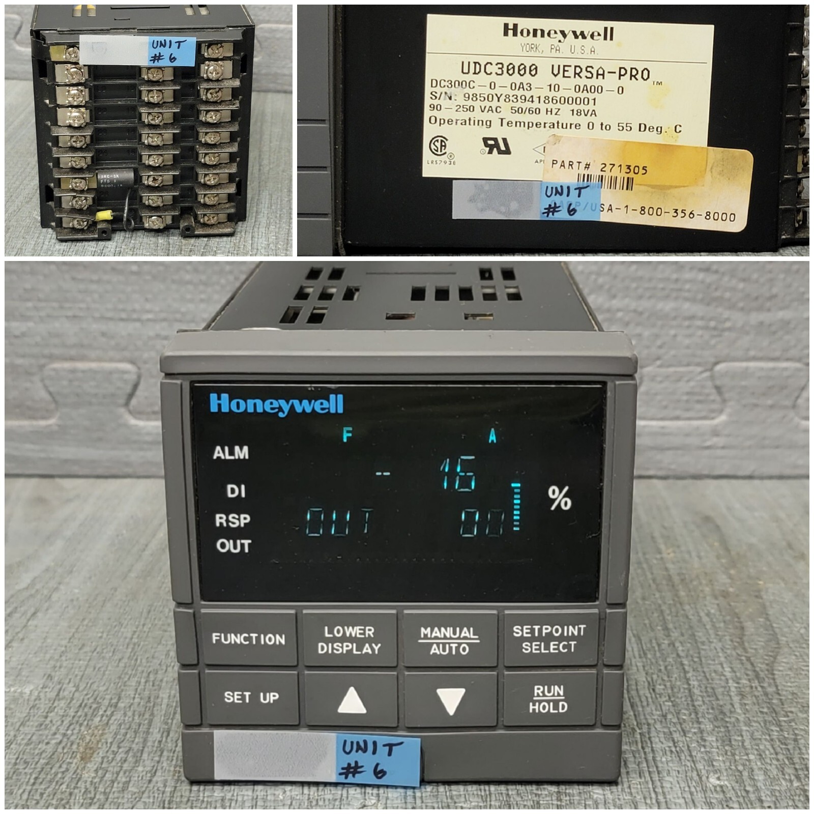 Honeywell UDC3000 Universal Digital Limit Controller All Units In Working Order