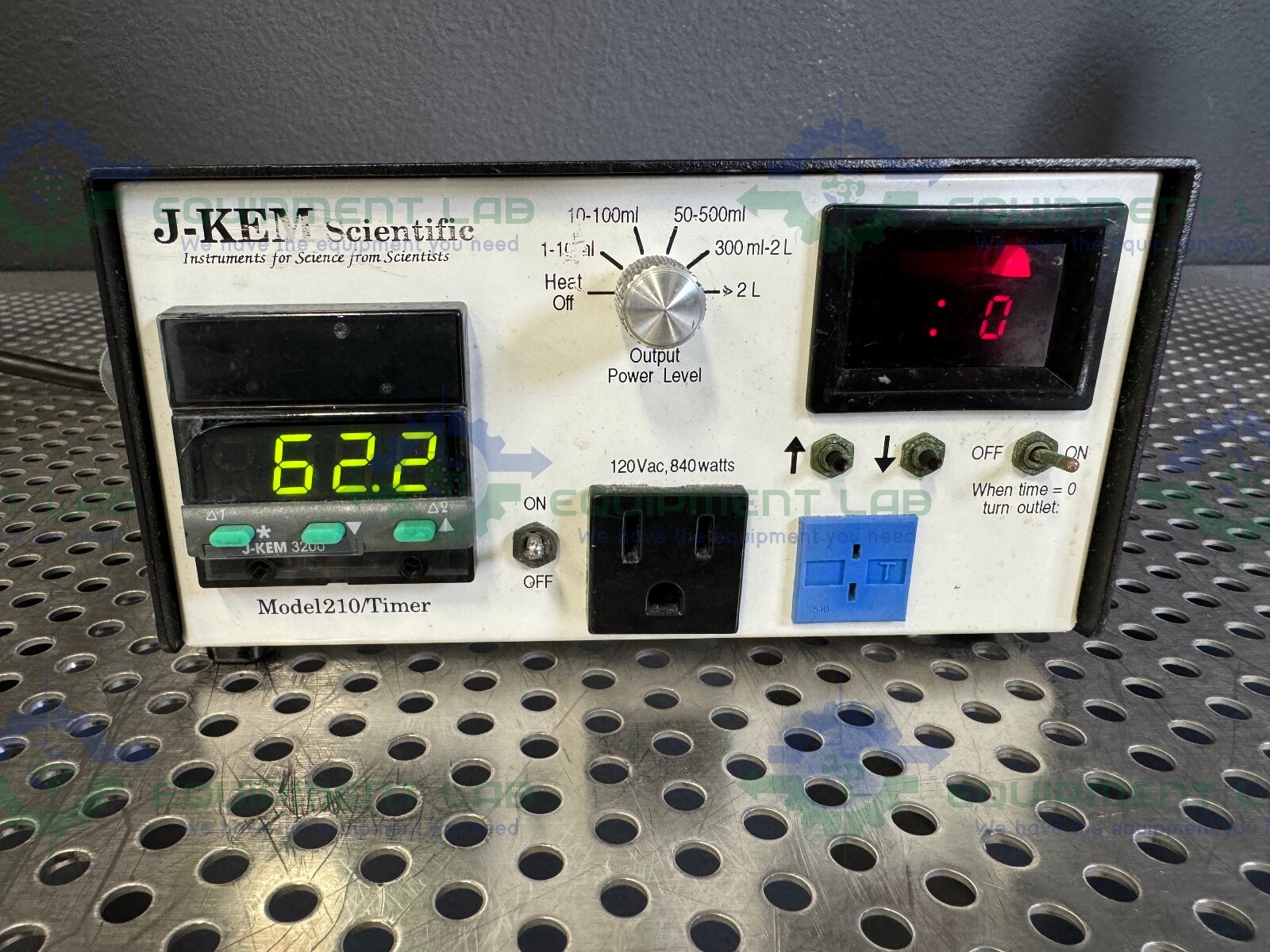 J-Kem Scientific 210 Timer Temperature Controller 120 VAC 840 Watts
