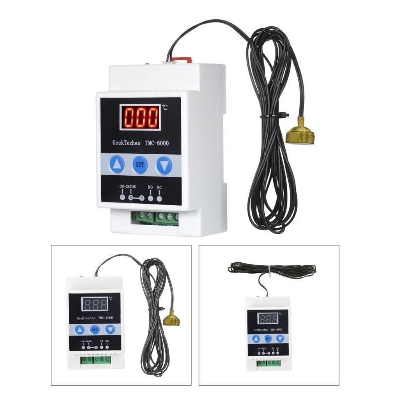 Sensor Thermostat ADC 110-240V Digital LED Temperature Controller TMC-6000