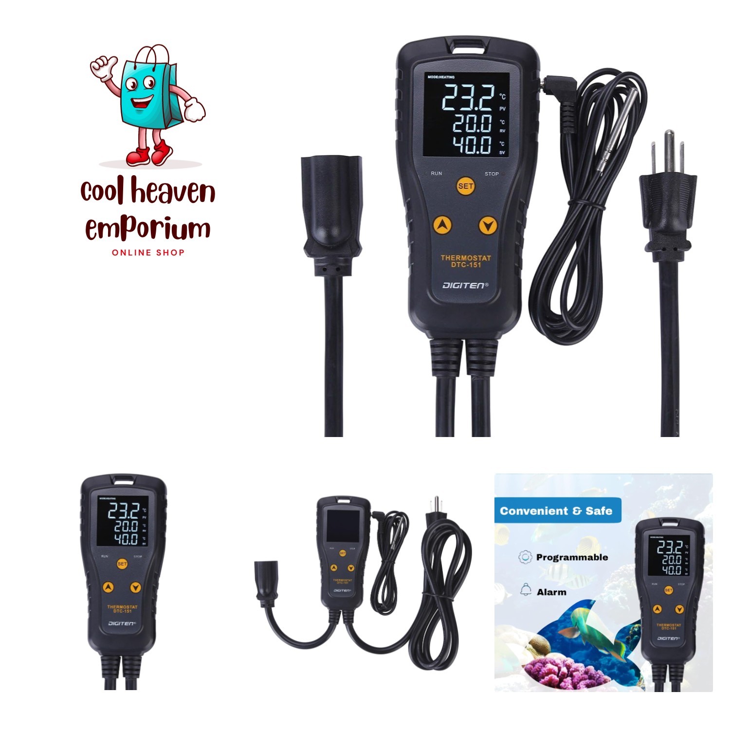 Push Button Temperature Controller for Precise Heating/Cooling in Greenhouses