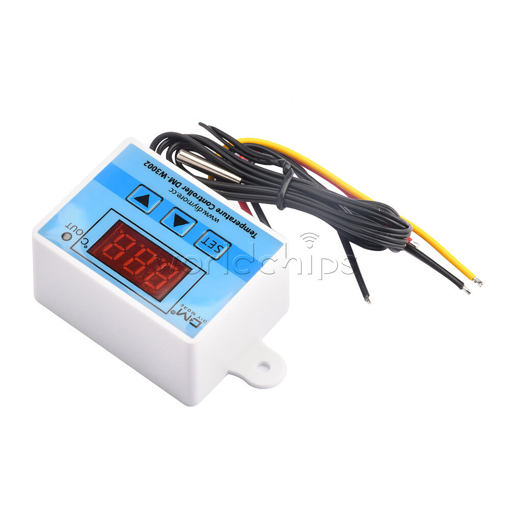 Digital AC 110-220V LED Temperature Controller Thermostat NTC10K Sensor W3002