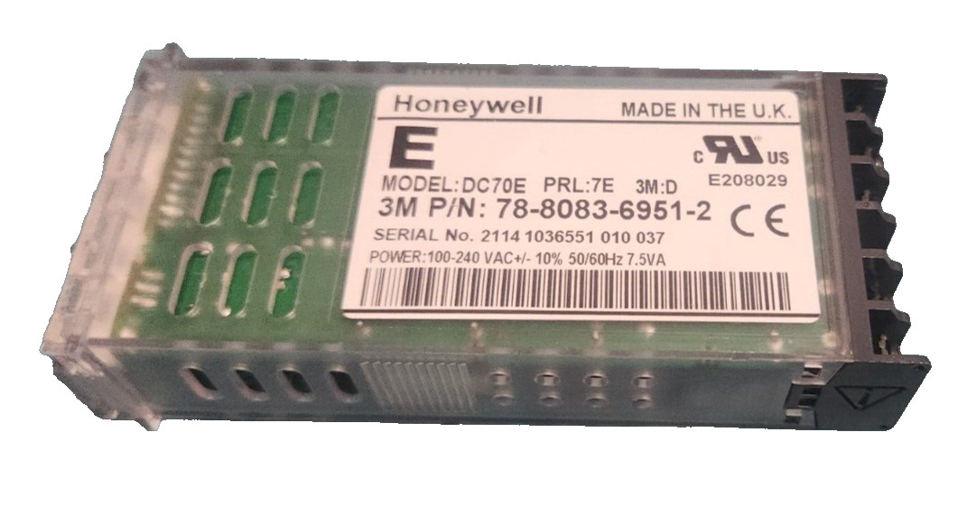 Honeywell DC70E Controller E208029 Power 100-240VAC+/-10% 50/60Hz 7.5VA