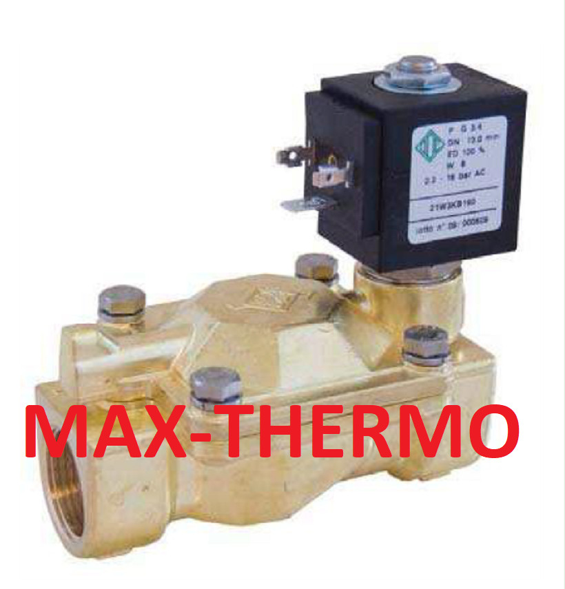 O.D.E 21W3KB190 SOLENOID VALVE 3/4″ FOR HOT WATER COIL 24V OR 110V OR 230V