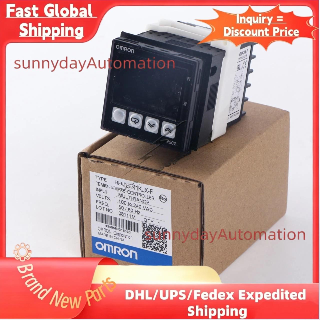 1PC Omron E5CS-R1KJX-F E5CSR1KJXF Temperature Controller New US Free TAX