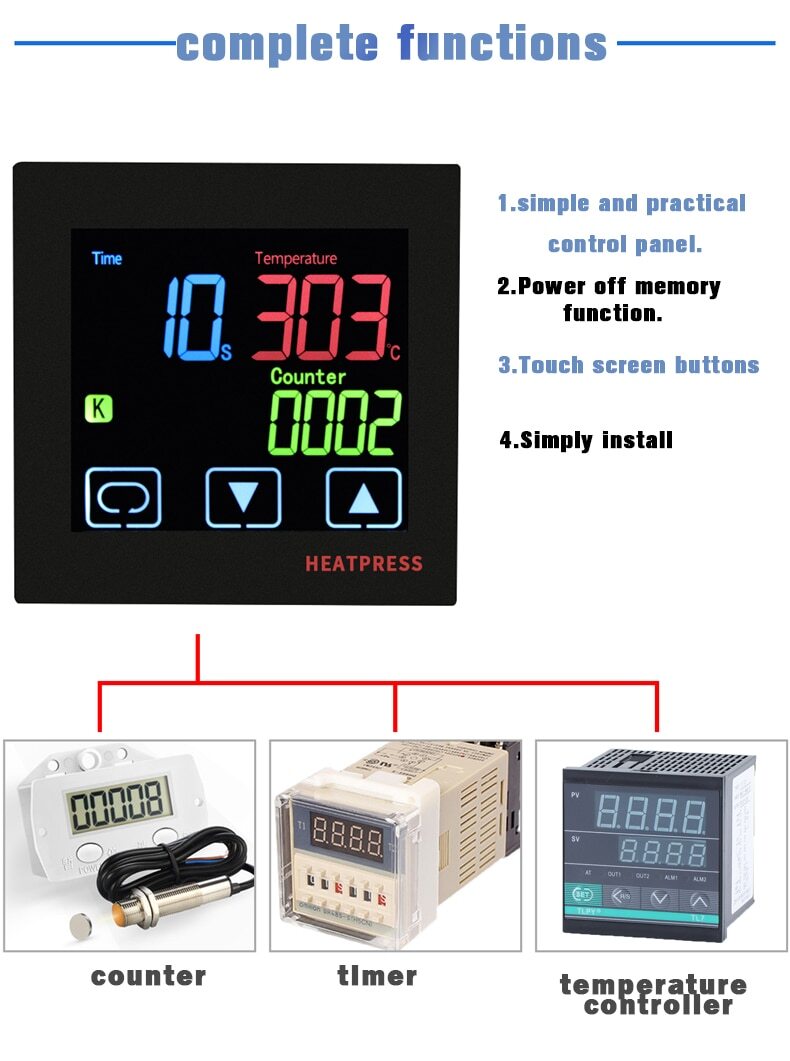 Digital Temperature Controller CJ-TH9600 220VAC SSR Output Time Count Function