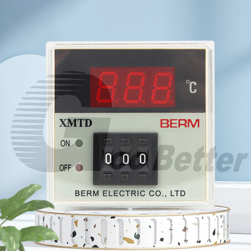 Digital LCD Temperature Controller Thermostat 3 Digits K Type 3A 220 380V AC