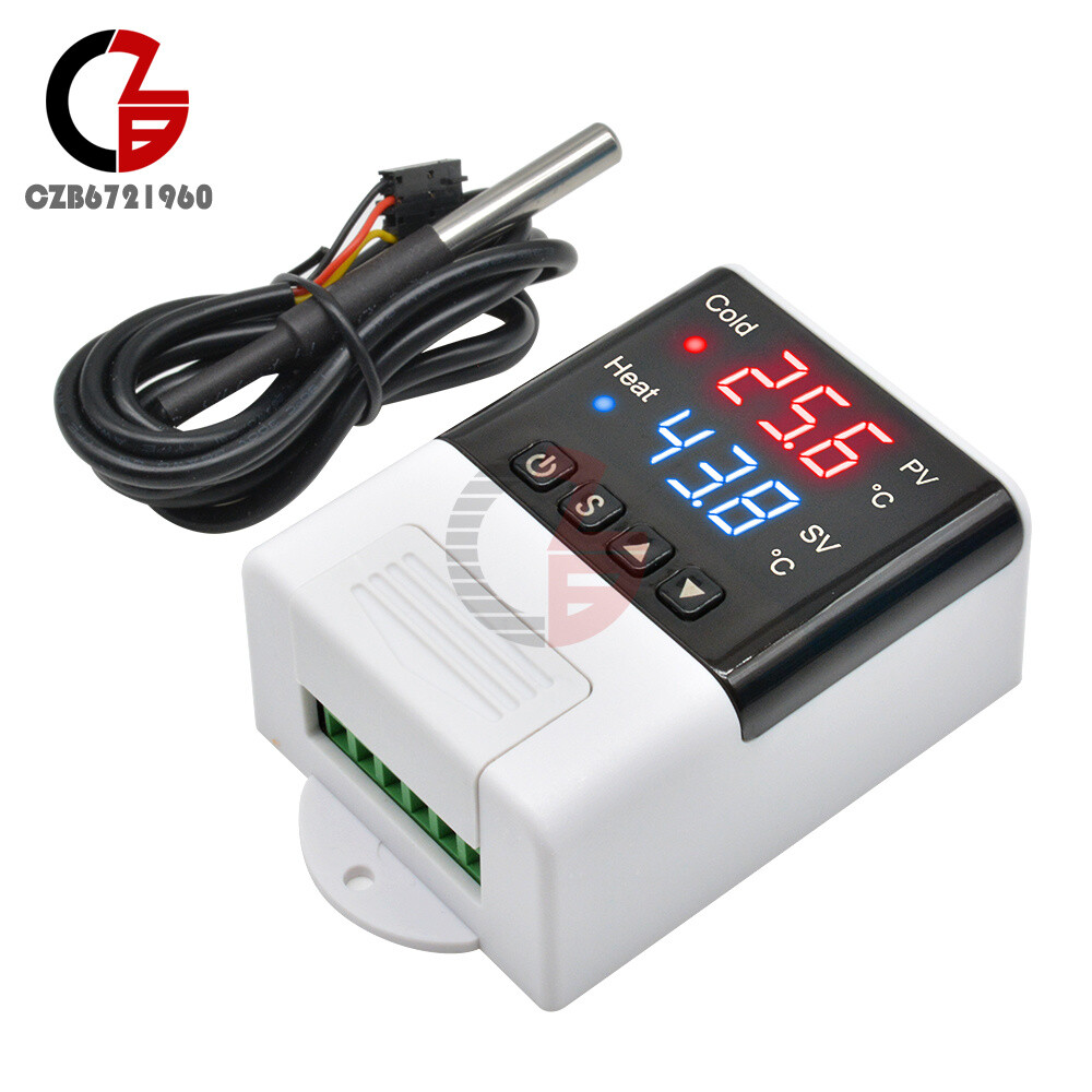 Dual LED Red+Blue Temperature Controller Thermostat DTC2210 AC110V-220V Digital