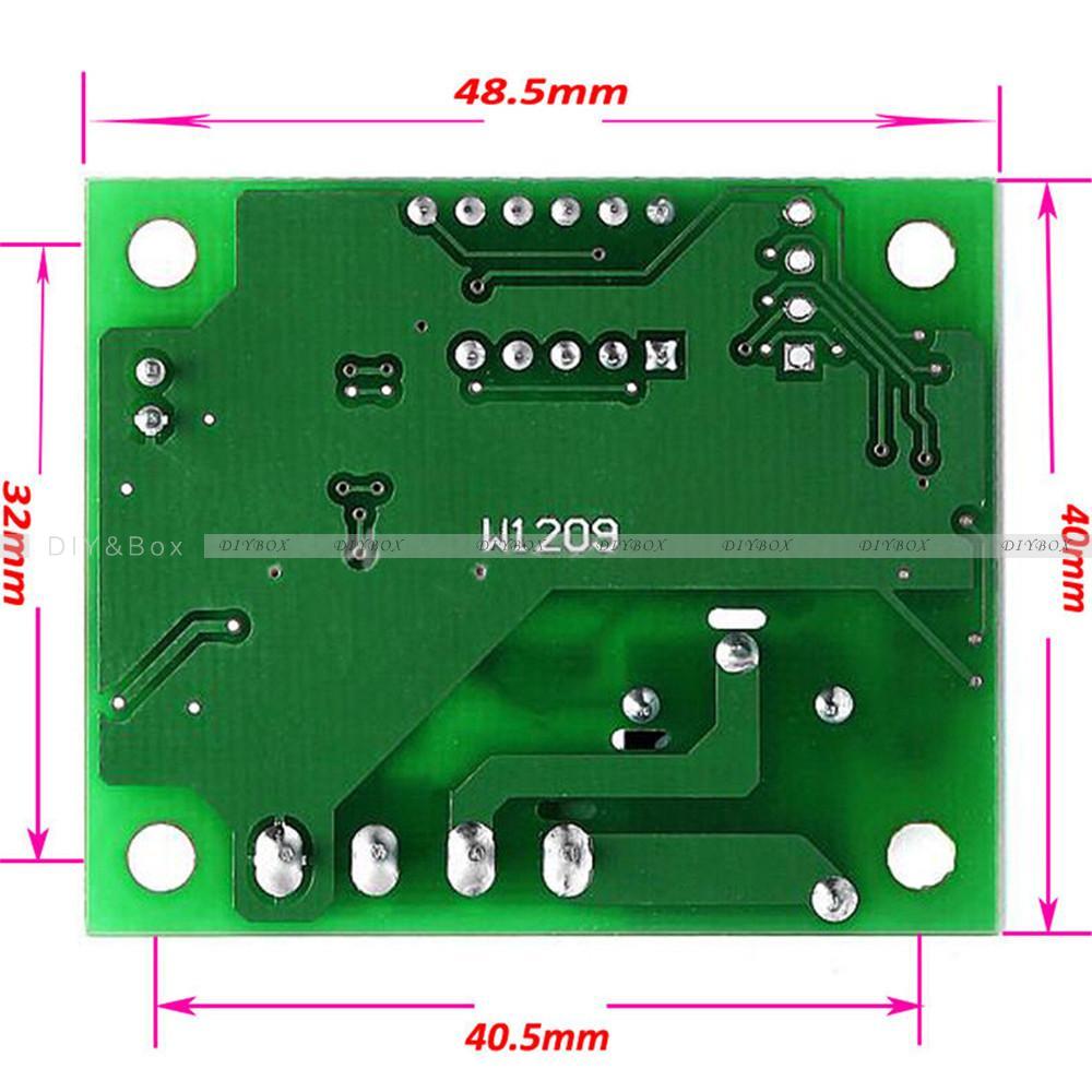 W1209 DC 12V Thermostat Temperaturregelung Schalter Regler Thermometer And Case