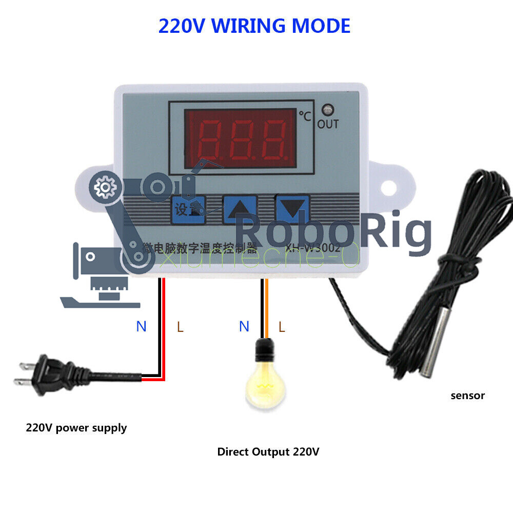NEW AC 110V-220V Digital LED Temperature Controller Microcomputer Thermostat