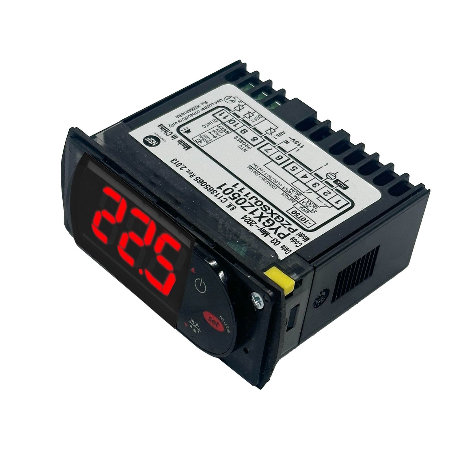 Temperature Controller 115V with 2 NTC Probes for Refrigeration & Cooler Control