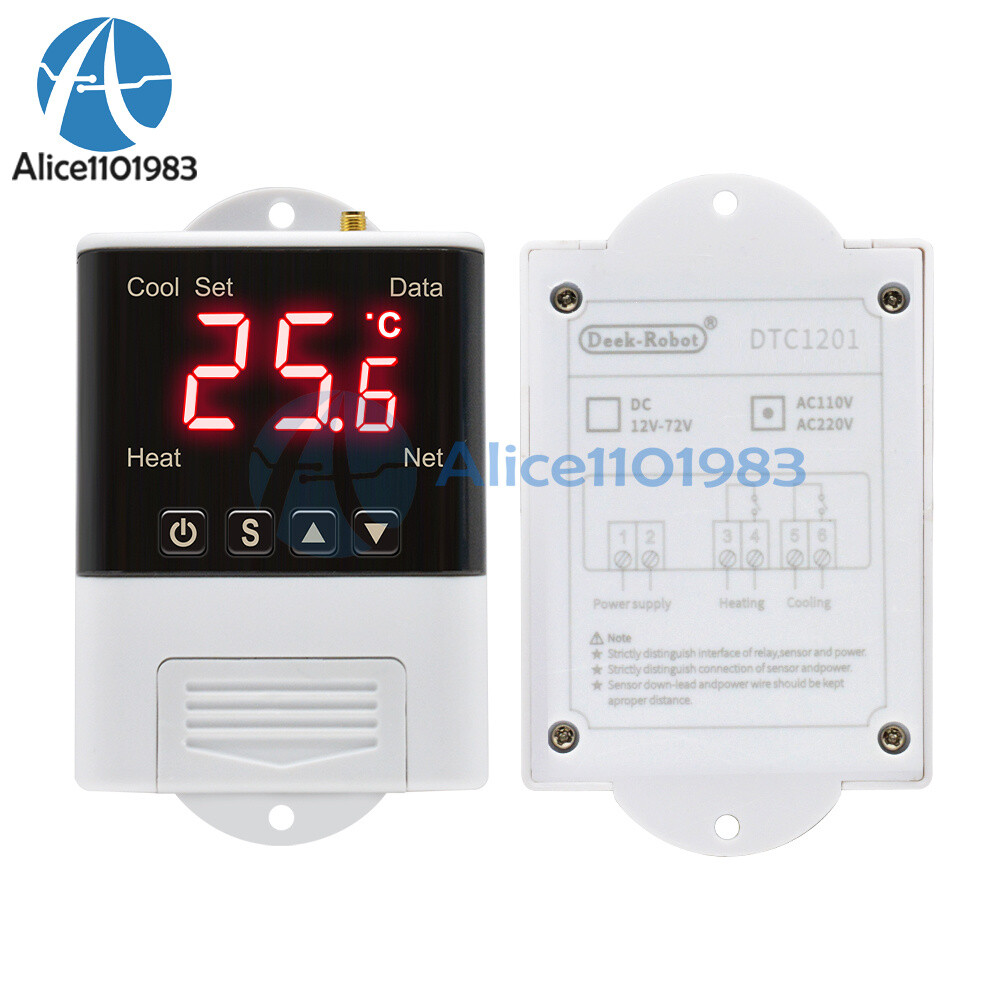 DTC1201 Digital Thermostat AC 110V-230V WiFi Intelligent Temperature Controller