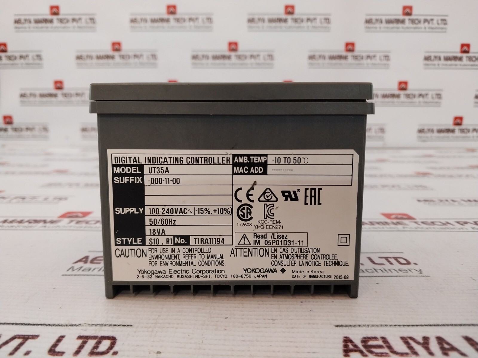 Yokogawa UT35A Digital Indicating Controller 100-240VAC