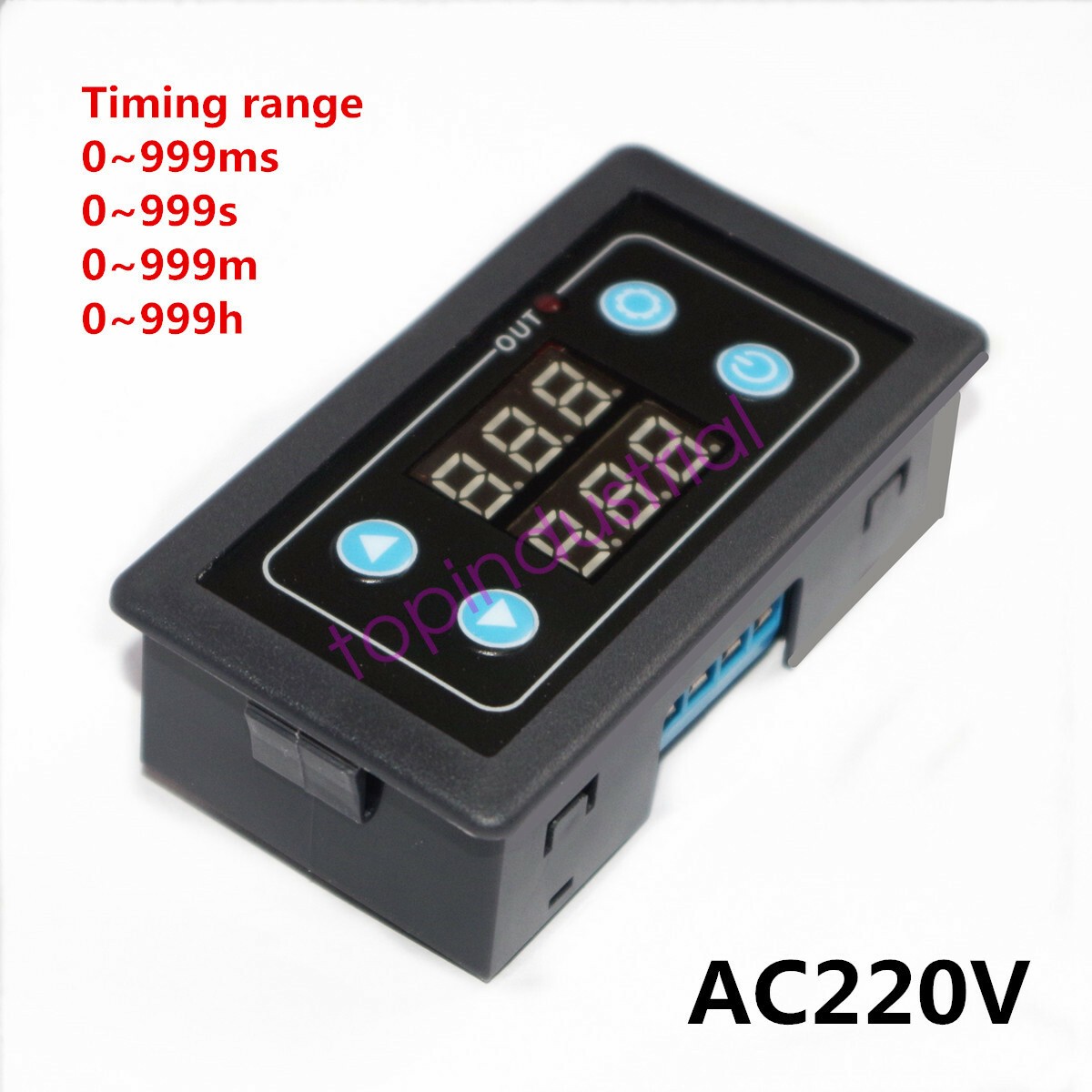 Digital display time relay timing delay cycle control relay module AC220V