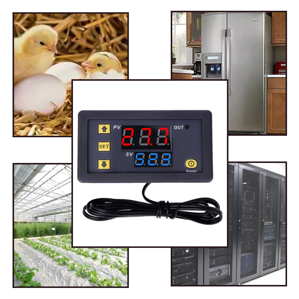 W3230 Digital Temperature Controller Thermostat 20A -55℃-120℃ Relay Output New