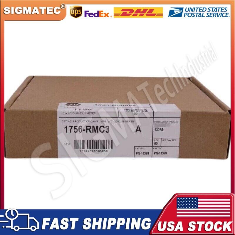 New AB 1756-RMC3 /A ControlLogix 3-Meter Fiber Cable Surplus SEALED 1756RMC3