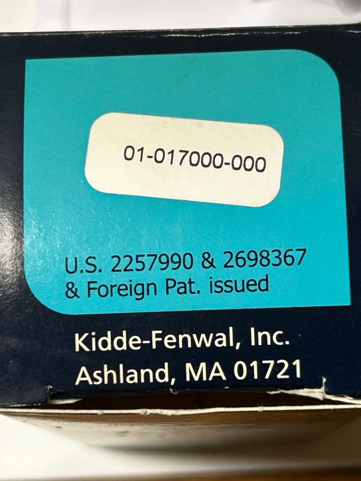 Fenwal Thermoswitch control #01-017000-000, new