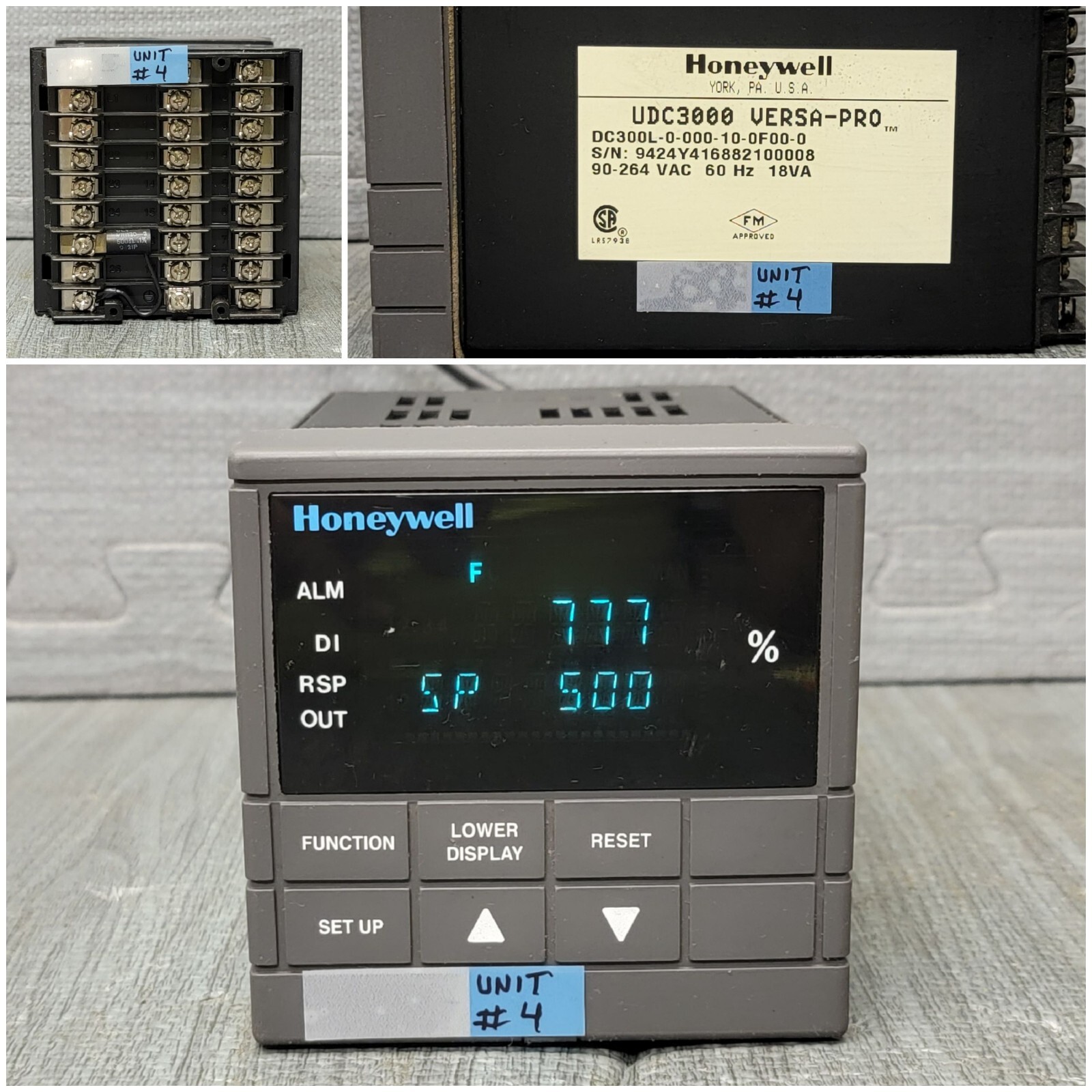 Honeywell UDC3000 Universal Digital Limit Controller All Units In Working Order