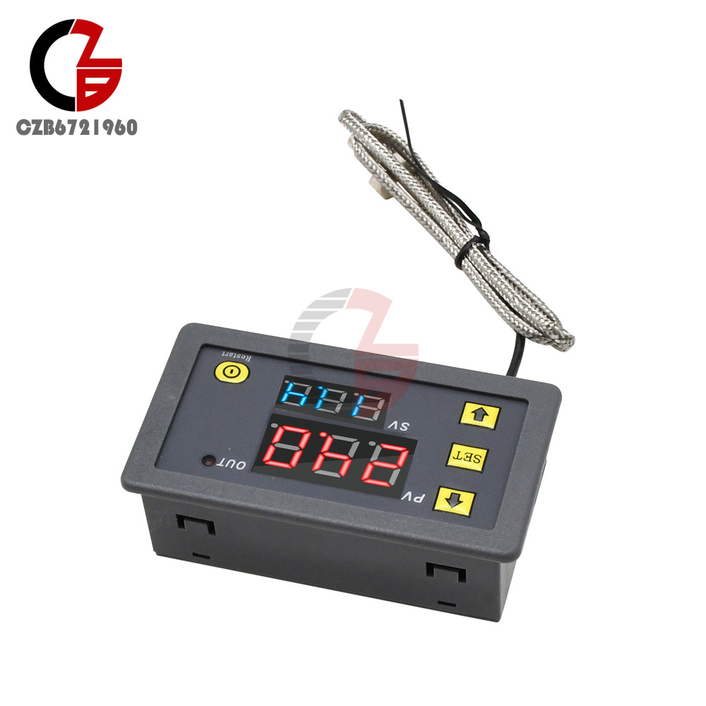 W3230 DC12V K-type Sensor Thermocouple Digital Temperature Controller -60~ 500°C