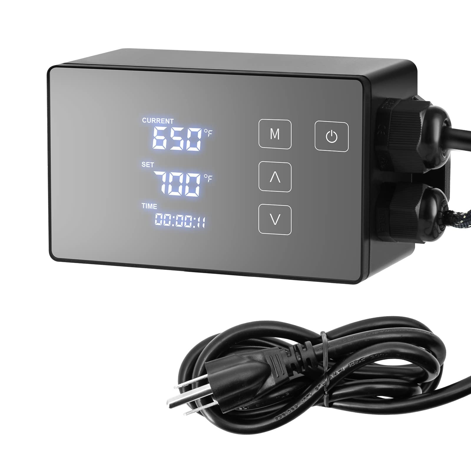 Toolhome Digital Temperature Controller with Accessories, Black, 110V, Easy to U