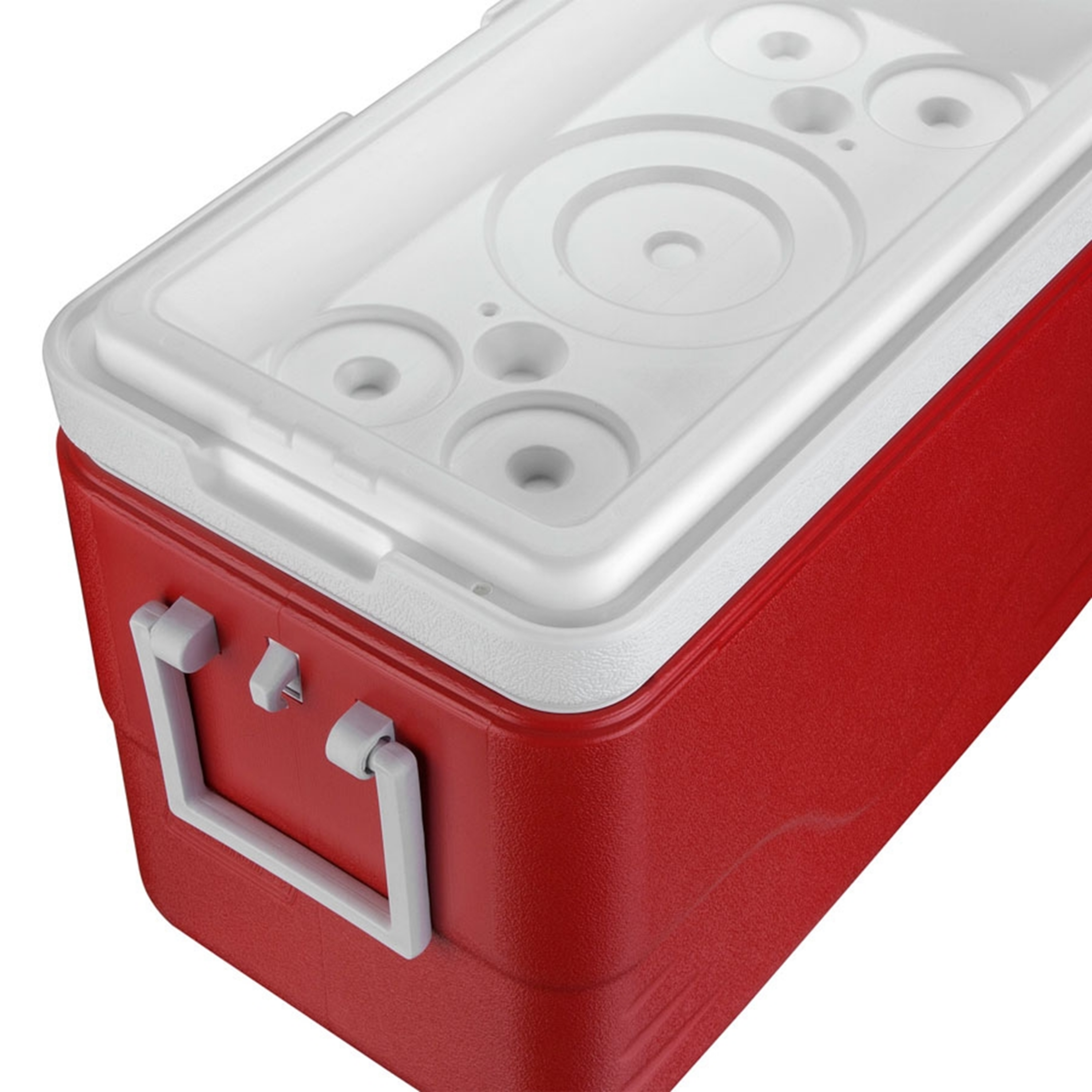 Caixa Térmica 26,5 Litros Vermelha Com Termômetro Máxima e Minima | PYROMED® - Imagem 3