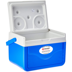 Caixa Térmica 4,7 Litros Azul Com Termômetro Máxima e Minima | PYROMED®