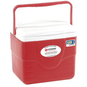Caixa Térmica 8,5 Litros Vermelha Com Termômetro Máxima e Minima | PYROMED®