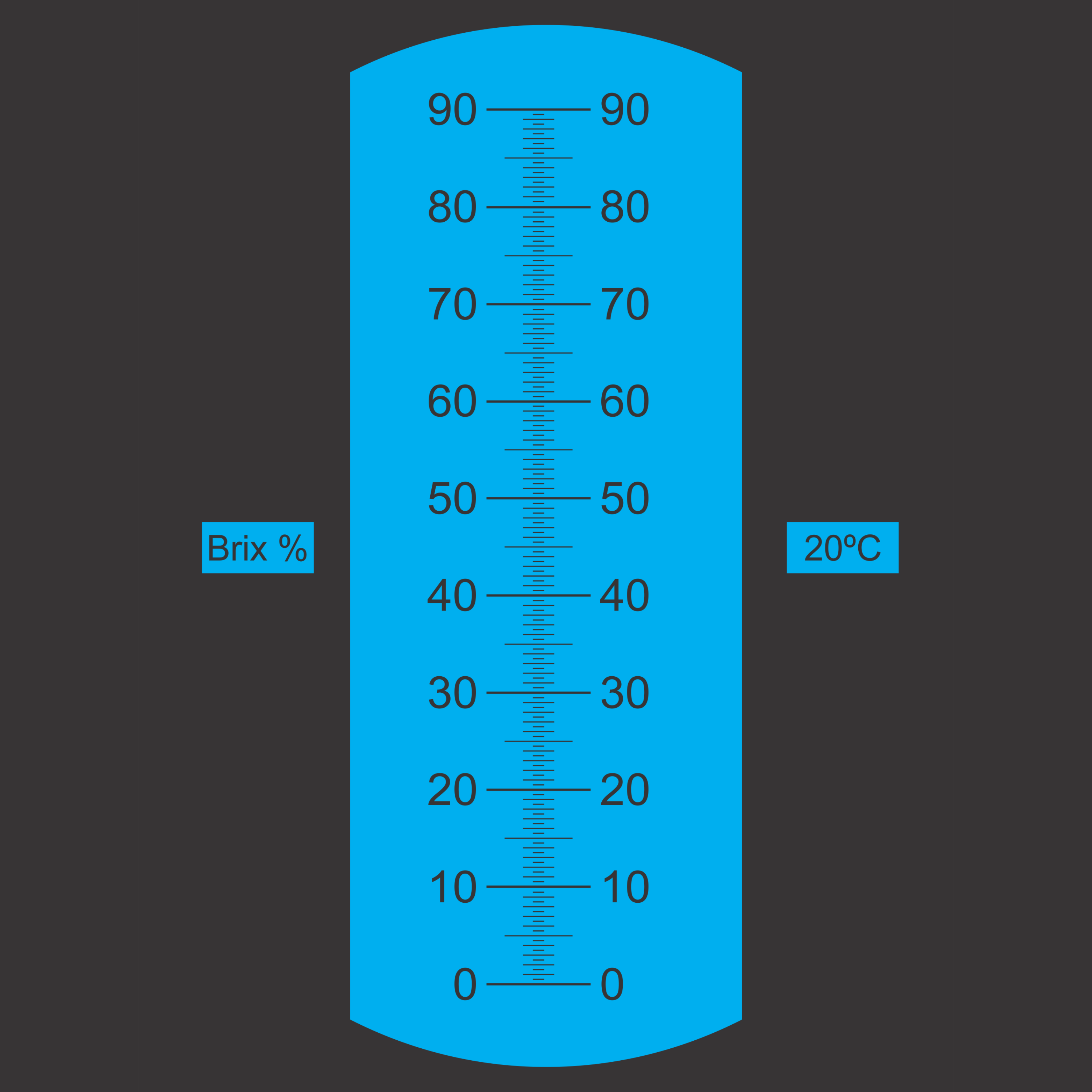 Refratômetro Analógico (0 a 90% Brix) | PYROMED® PYREF90 - Imagem 2