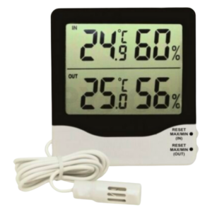 Termo-Higrômetro Digital Temperatura e Umidade Interna e Externa | PYROMED® PY29