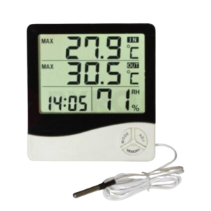 Termo-Higrômetro Digital Temperatura Interna e Externa e Umidade Interna | PYROMED® PY42