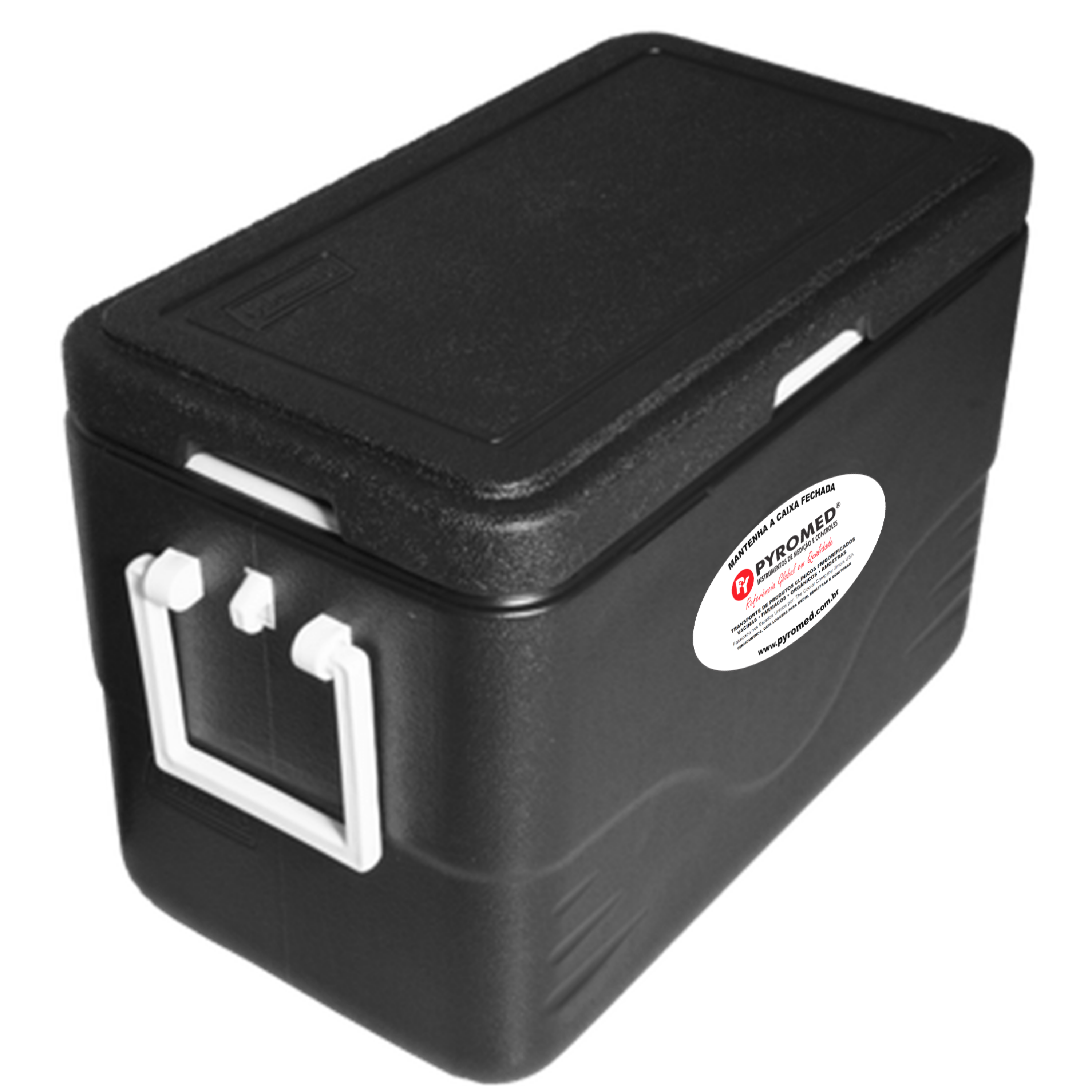 Caixa Térmica 26,5 Litros All Black Com Termômetro Máxima e Minima | PYROMED® - Imagem 3