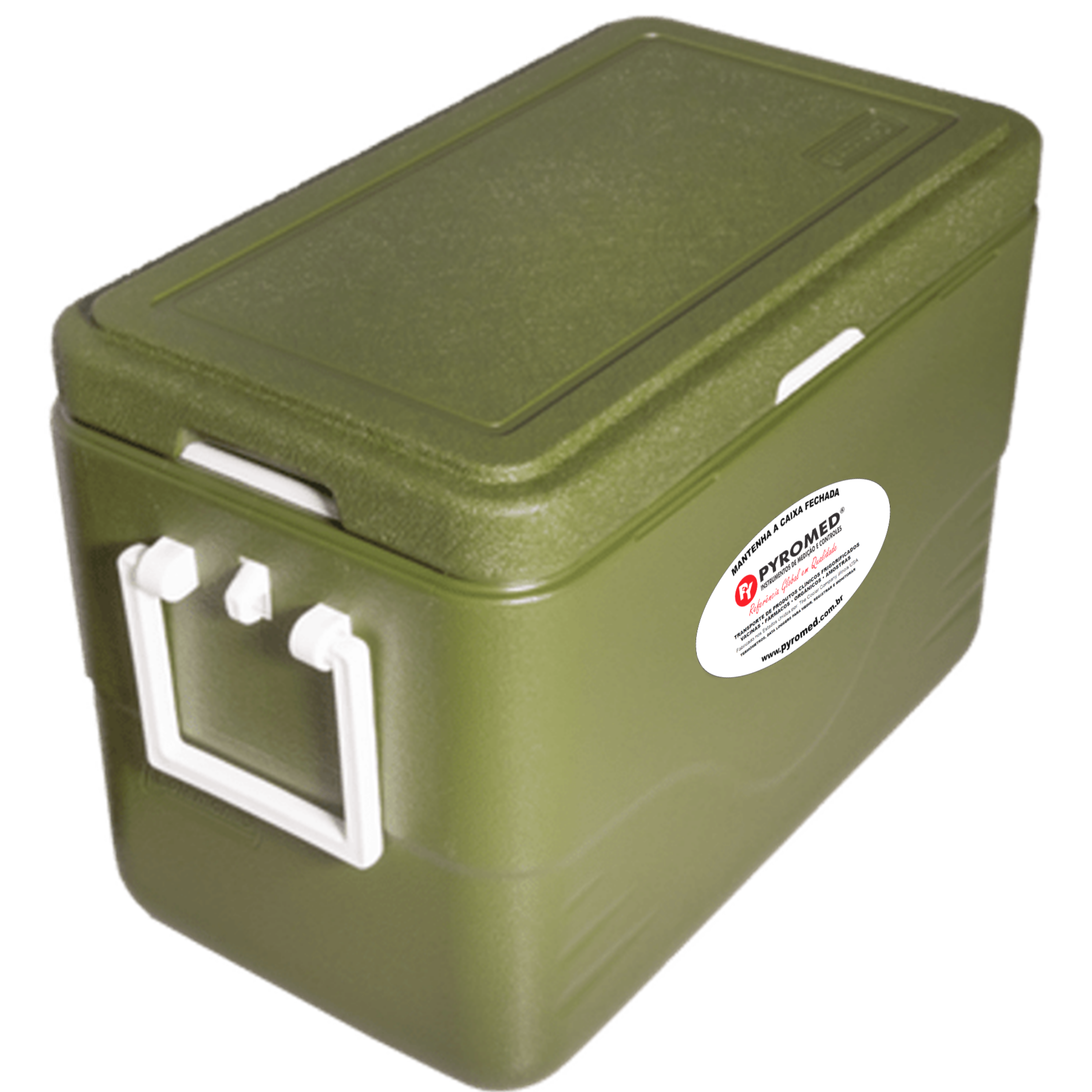 Caixa Térmica 26,5 Litros All Green Com Termômetro Máxima e Minima | PYROMED® - Imagem 3