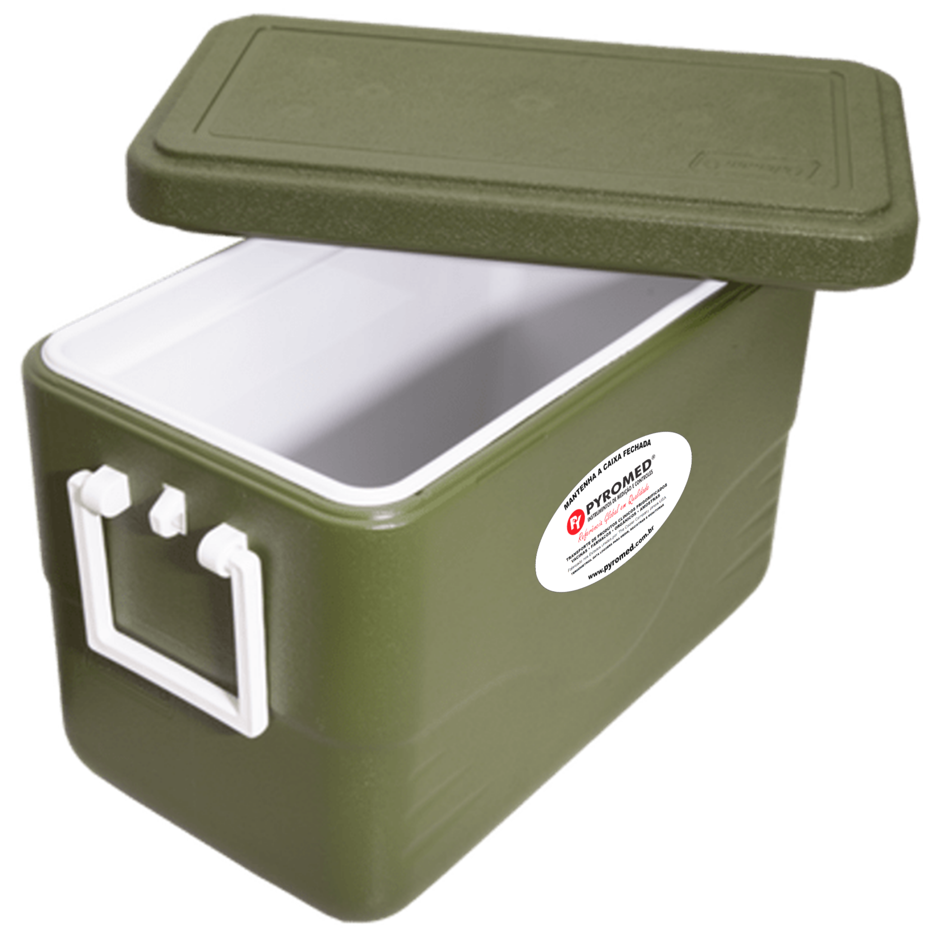 Caixa Térmica 26,5 Litros All Green Com Termômetro Máxima e Minima | PYROMED® - Imagem 2
