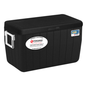 Caixa Térmica 45,4 Litros All Black Com Termômetro Máxima e Minima | PYROMED®