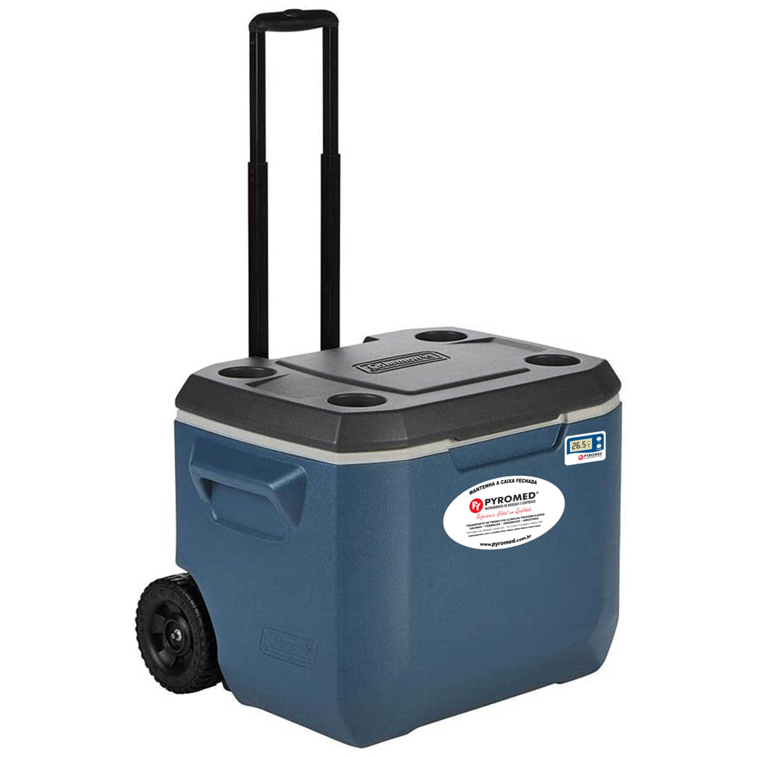 Caixa Térmica 47 Litros Xtreme Dusk Com Rodas e Termômetro Máxima e Minima | PYROMED® - Imagem 2