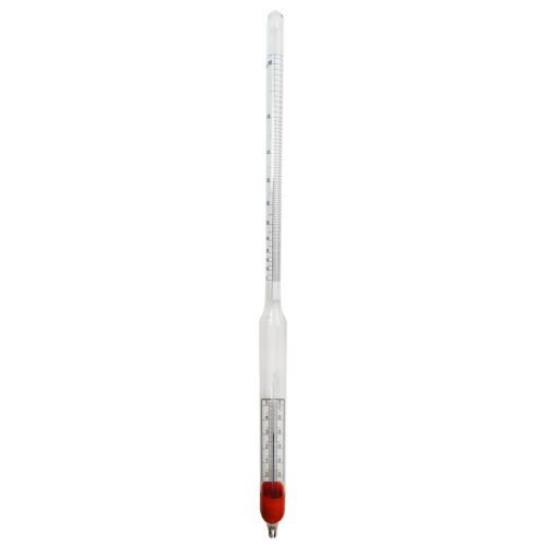 Densímetro Para Álcool Segundo Gay Lussac 40/50:0,1 Com Termômetro 0/+50:1°C | PYROMED® PY5543.L