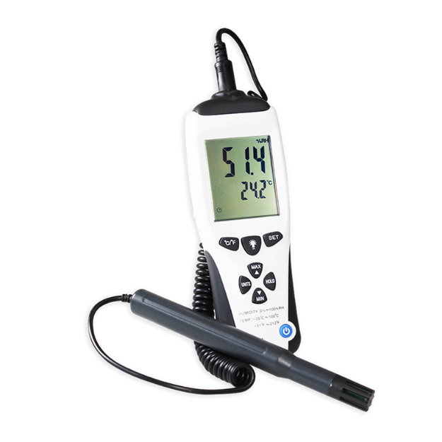 Termo-Higrômetro Digital Portatil Com Sonda de Alta Precisão | PYROMED® PY635