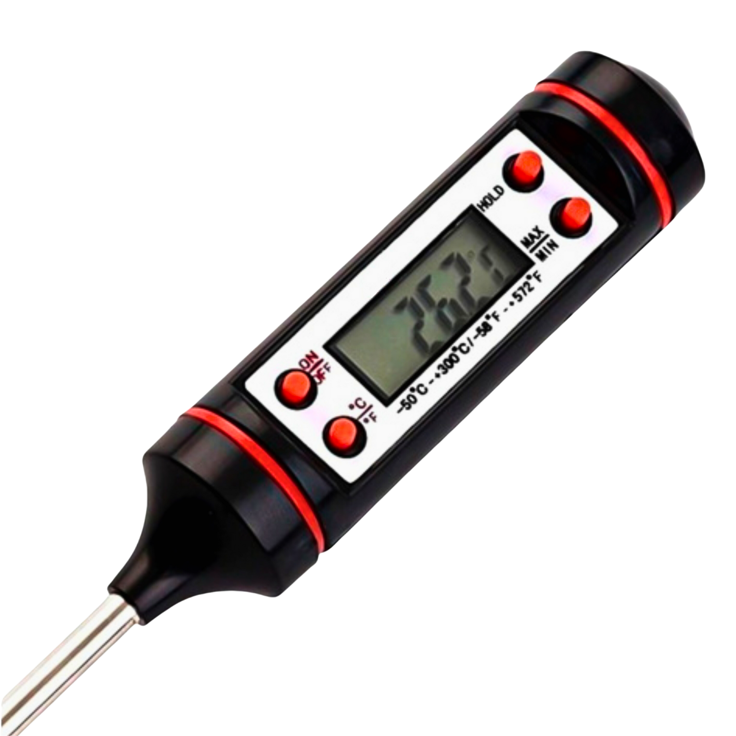 Termômetro Digital Tipo Espeto Preto Com Função Máxima e Mínima | PYROMED® PY1415P - Imagem 2