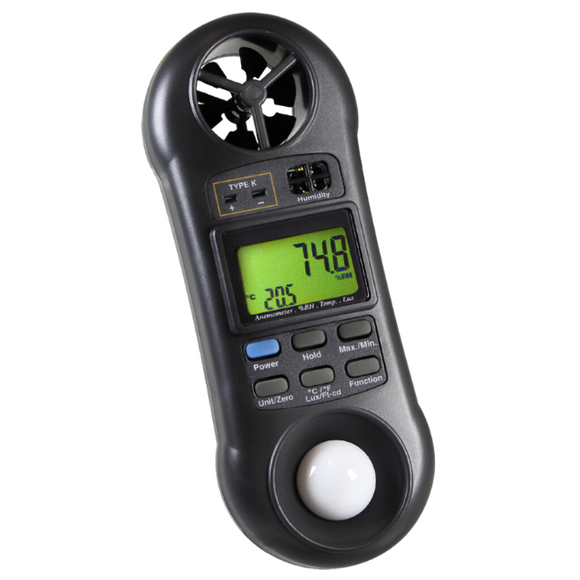 Termo-Higro-Anemômetro-Luximetro Digital | PYROMED® PY8000