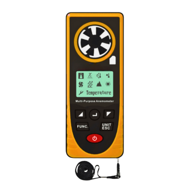 Termo-Higro-Anemômetro-Luxímetro-Barômetro Digital | PYROMED® PY875