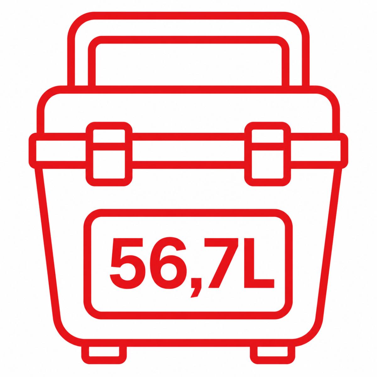 56,7 Litros